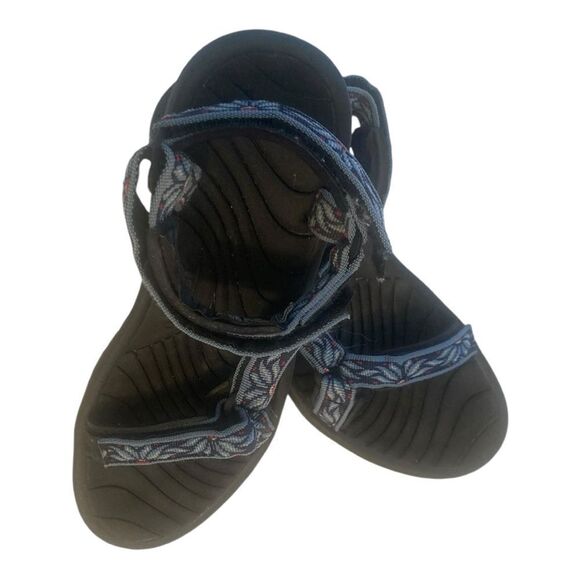 Teva Blue and Black Sandals - Picture 5 of 9